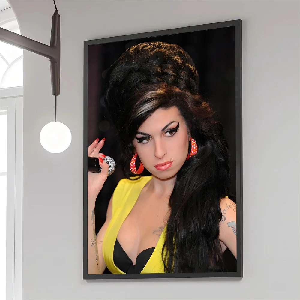 Plakat Amy Winehouse – retro grafika muzyczna Hei 7