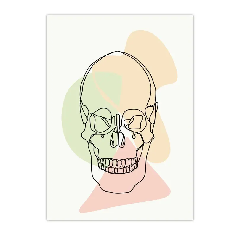 Plakat anatomia człowieka - szkielet i narządy Brązowy