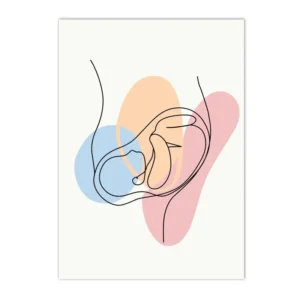 Plakat anatomia człowieka - szkielet i narządy Czarny