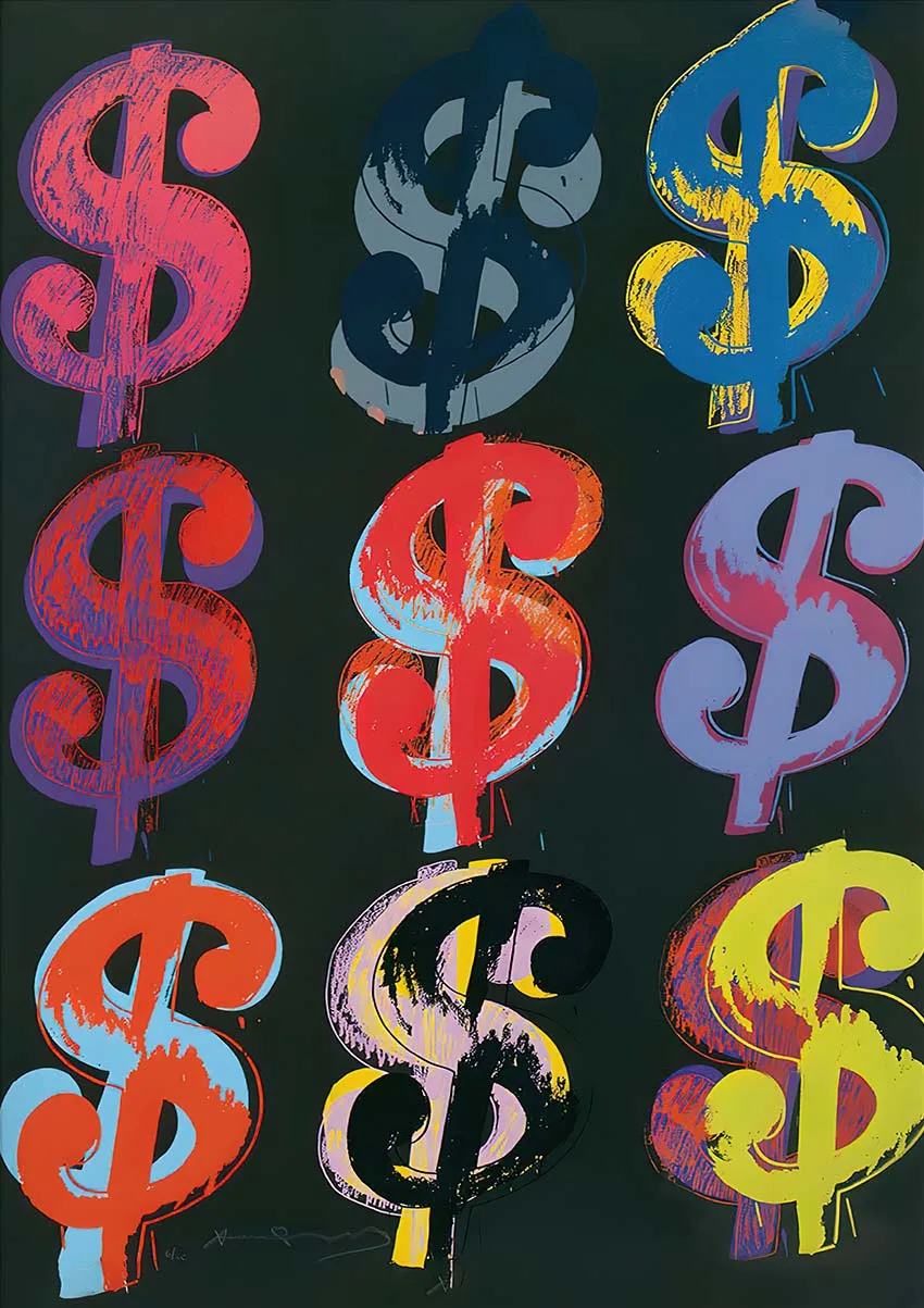 Plakat Andy Warhol – banan pop-art Jasnozielony