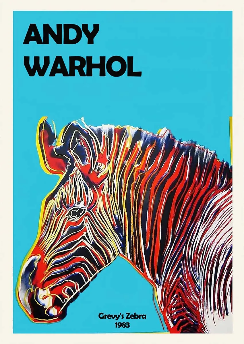 Plakat Andy Warhol – banan pop-art Pomarańczowy