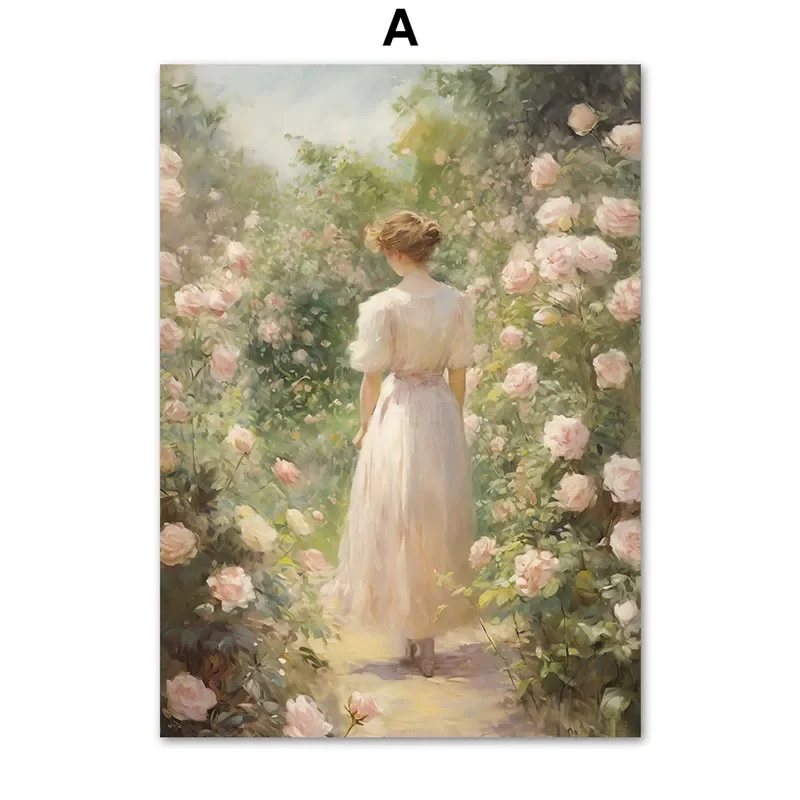 Angielska wieś - vintage plakat malarstwo do salonu Wzór 6