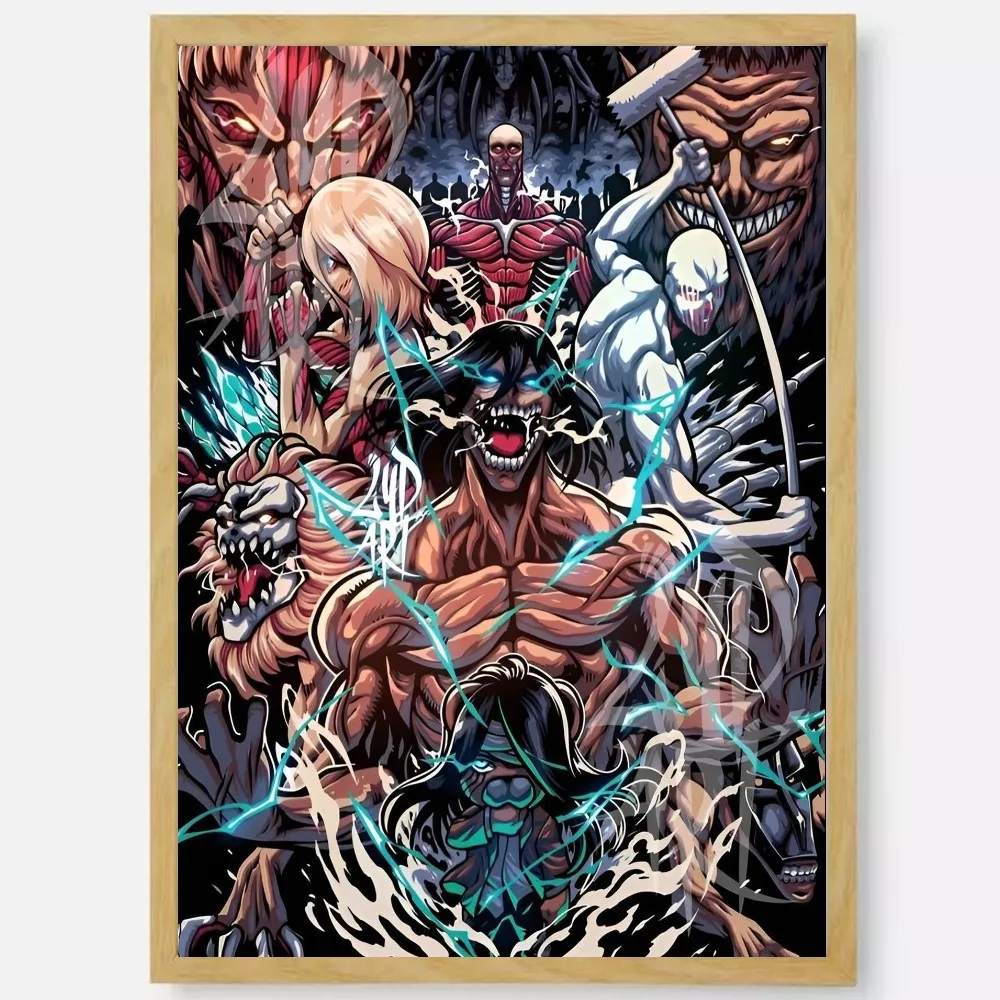 Plakat Atak Tytanów anime Wzór 1