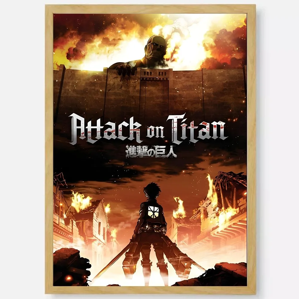 Plakat Atak Tytanów anime Wzór 8