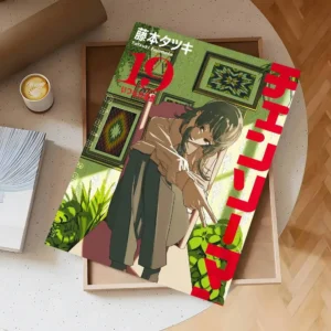 Plakat anime Chainsaw Man Fioletowy