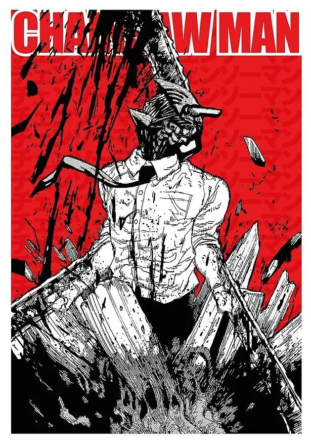 Plakat anime Chainsaw Man Denji Wzór 1