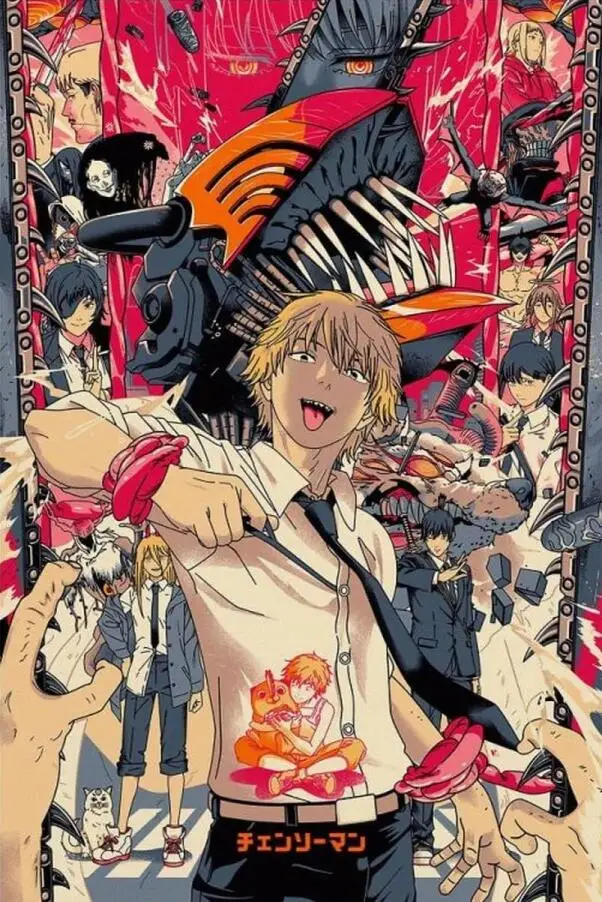 Plakat anime Chainsaw Man Denji Wzór 10