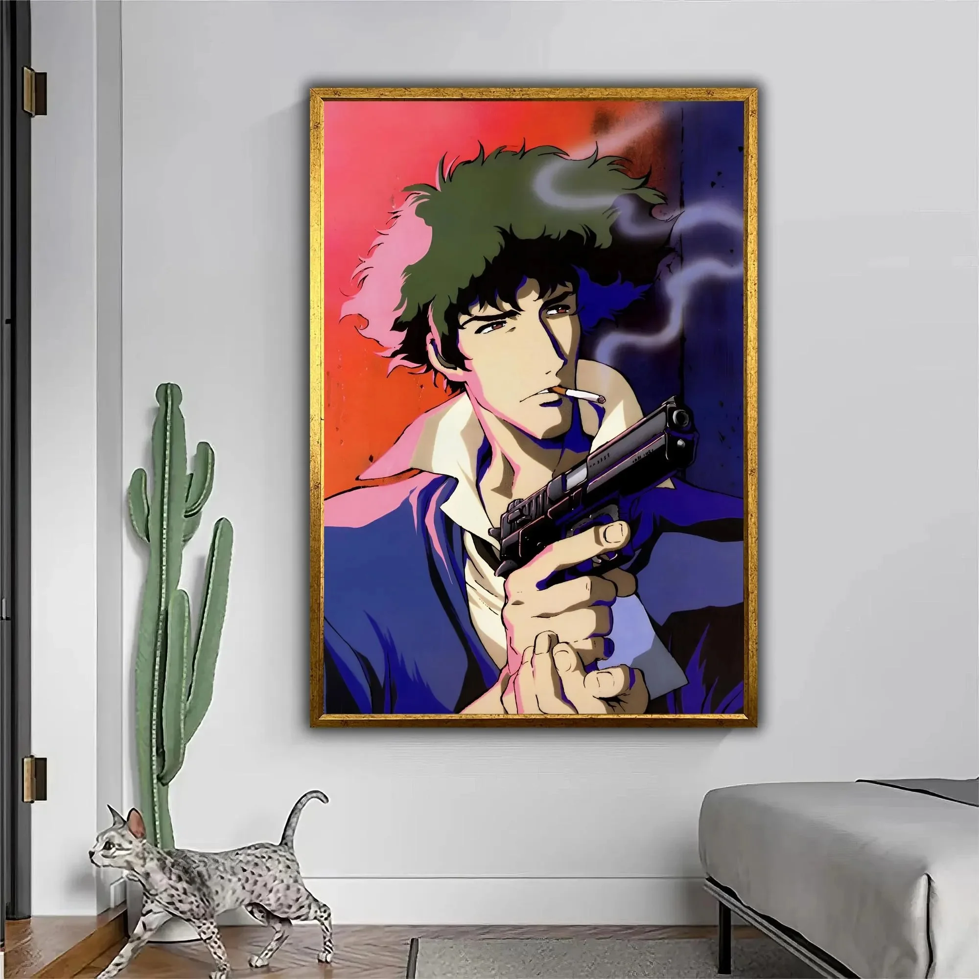 Cowboy Bebop - plakat anime retro Wzór 2