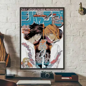 Plakat anime Death Note - estetyczna grafika na ścianę Wzór 1