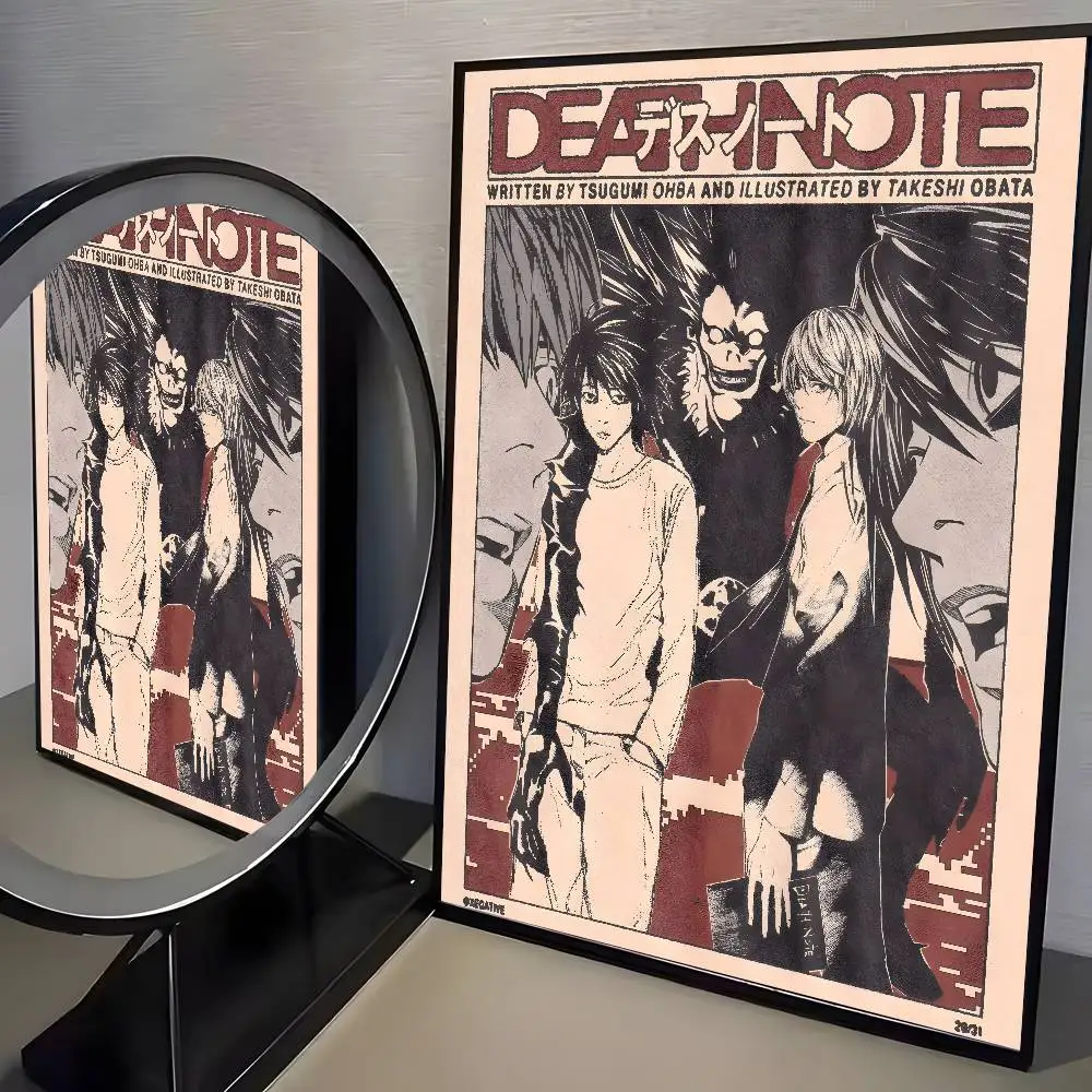Plakat Anime Death Note Vintage HD Wzór 4