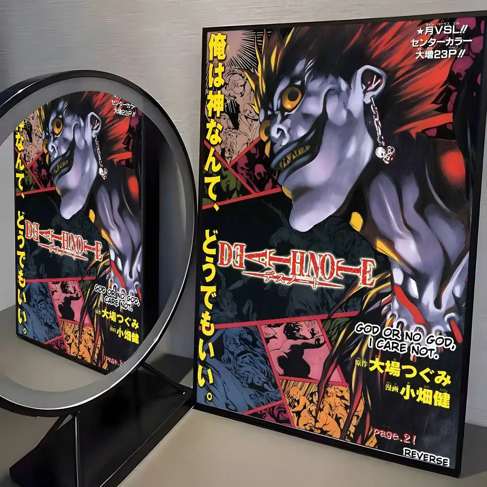 Plakat Anime Death Note Vintage HD Wzór 6