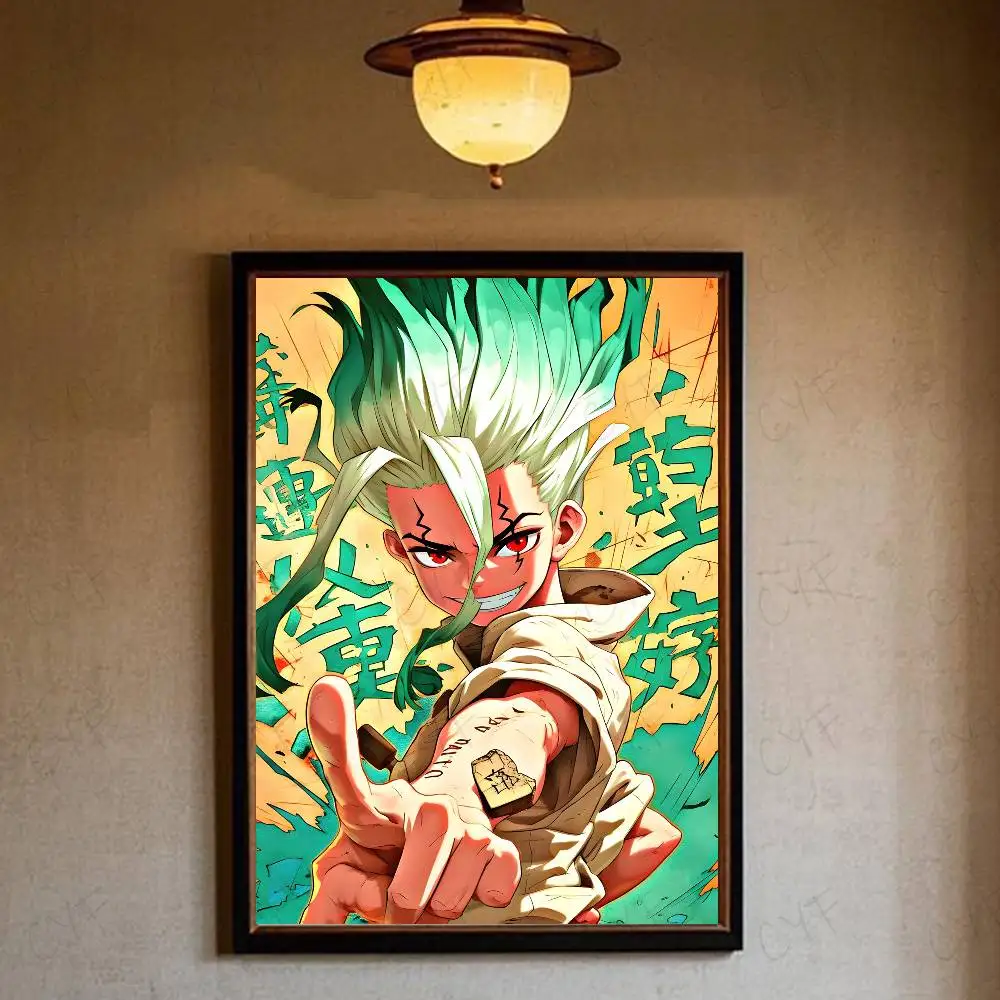 Plakat Anime Dr Stone Czarny
