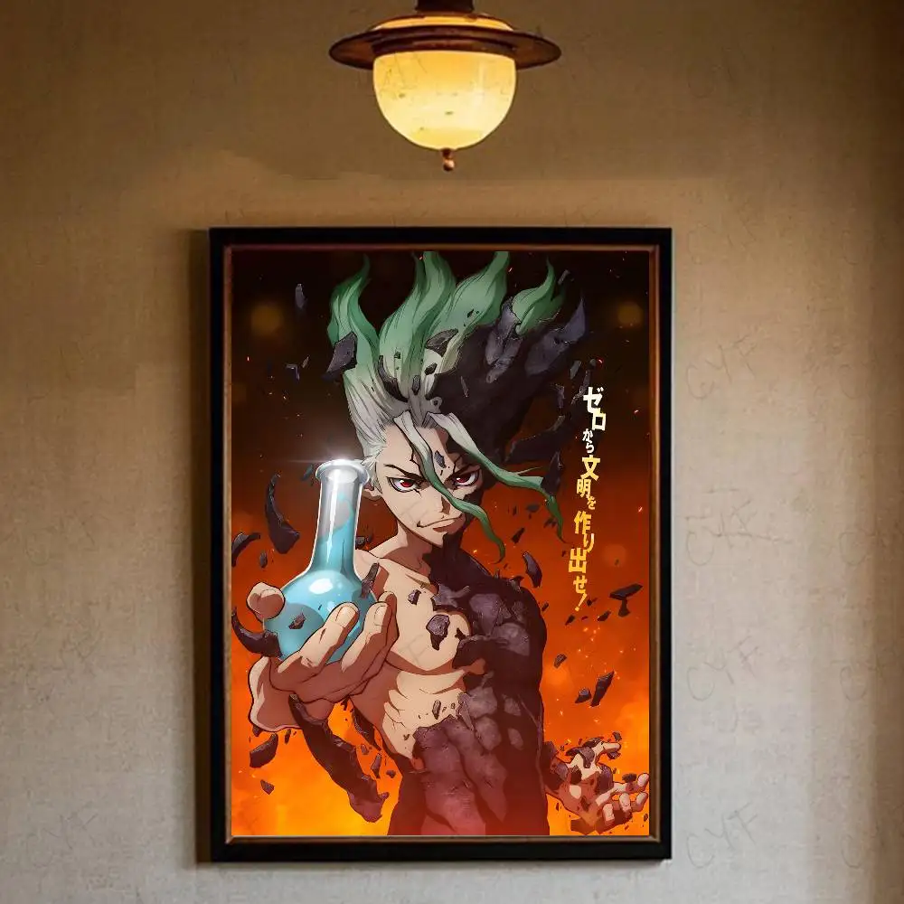 Plakat Anime Dr Stone Niebieski