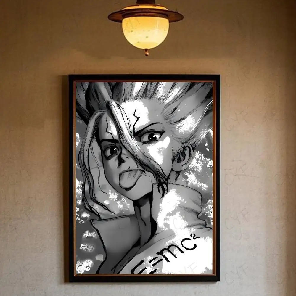 Plakat Anime Dr Stone Szary