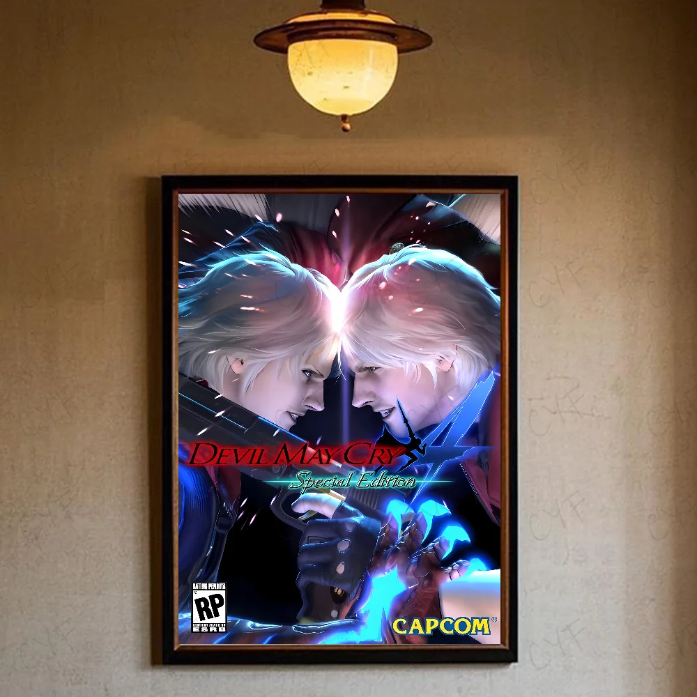 Plakat filmowy w stylu anime gamingowym Biały