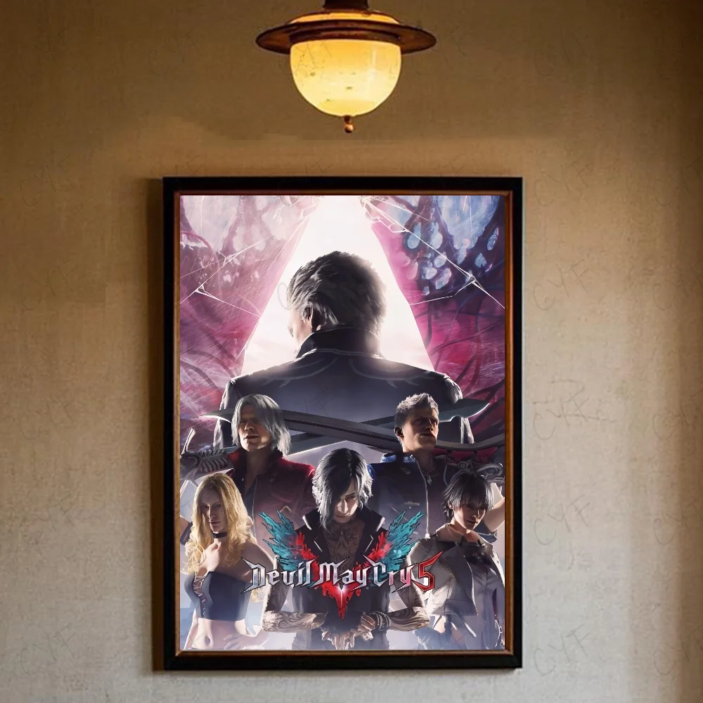 Plakat filmowy w stylu anime gamingowym Czerwony