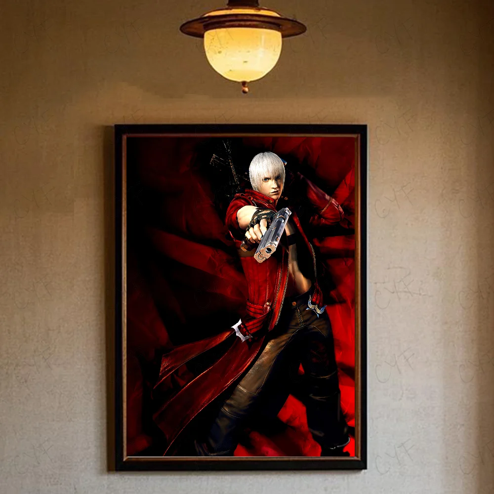 Plakat filmowy w stylu anime gamingowym Szary