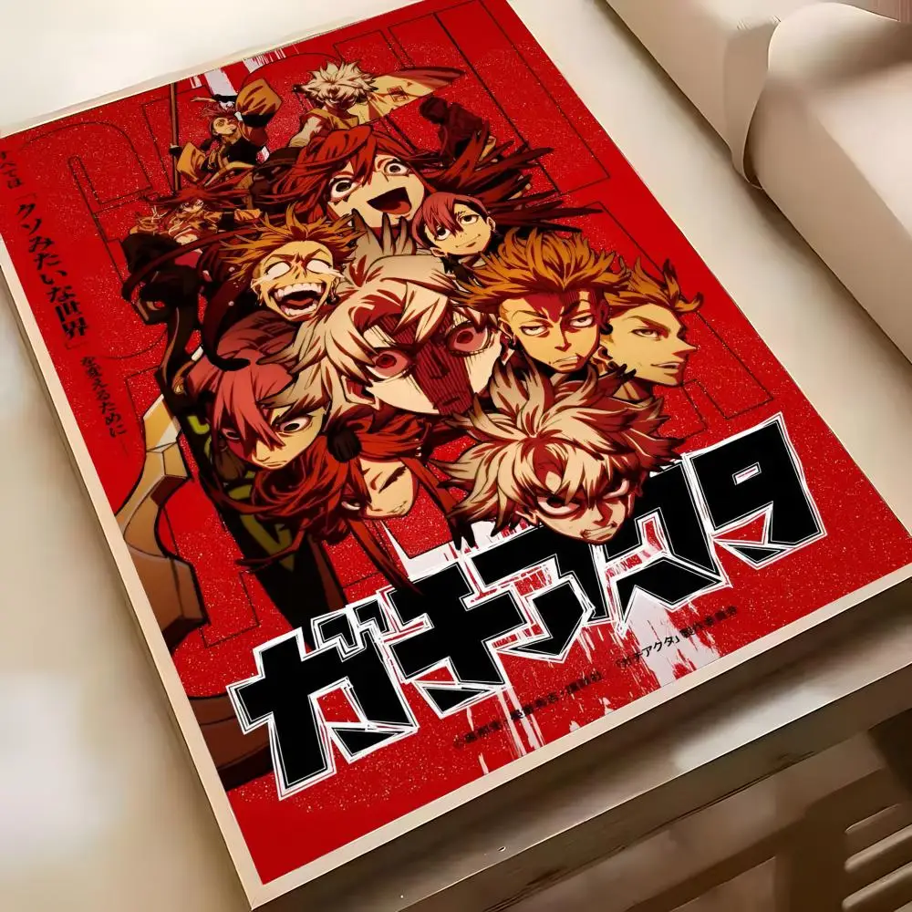 Plakat anime Gachiakuta Czarny3