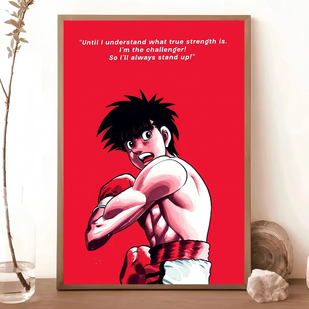 Hajime no Ippo - plakat anime z bokserem Wzór 1