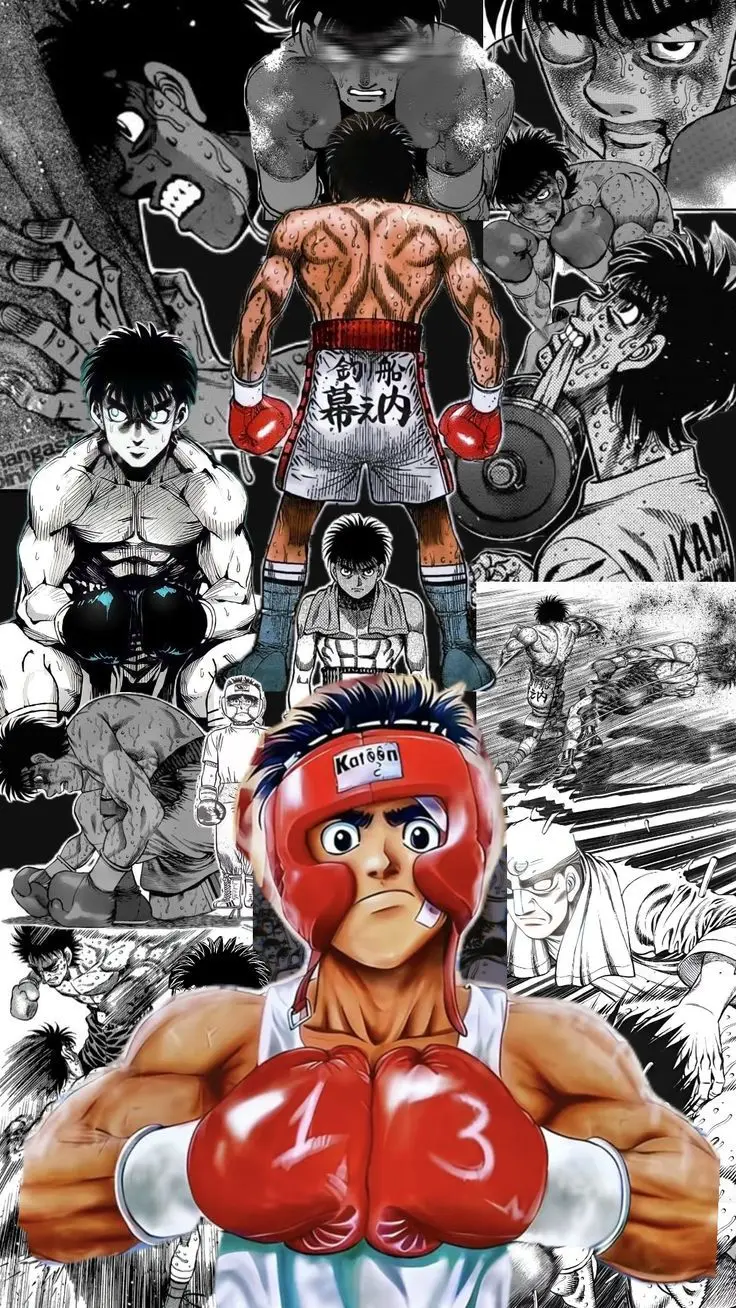 Plakat anime Hajime no Ippo bokser Wzór 1
