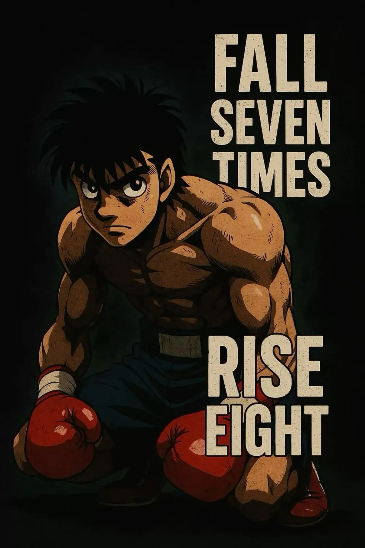 Plakat anime Hajime no Ippo bokser Wzór 4