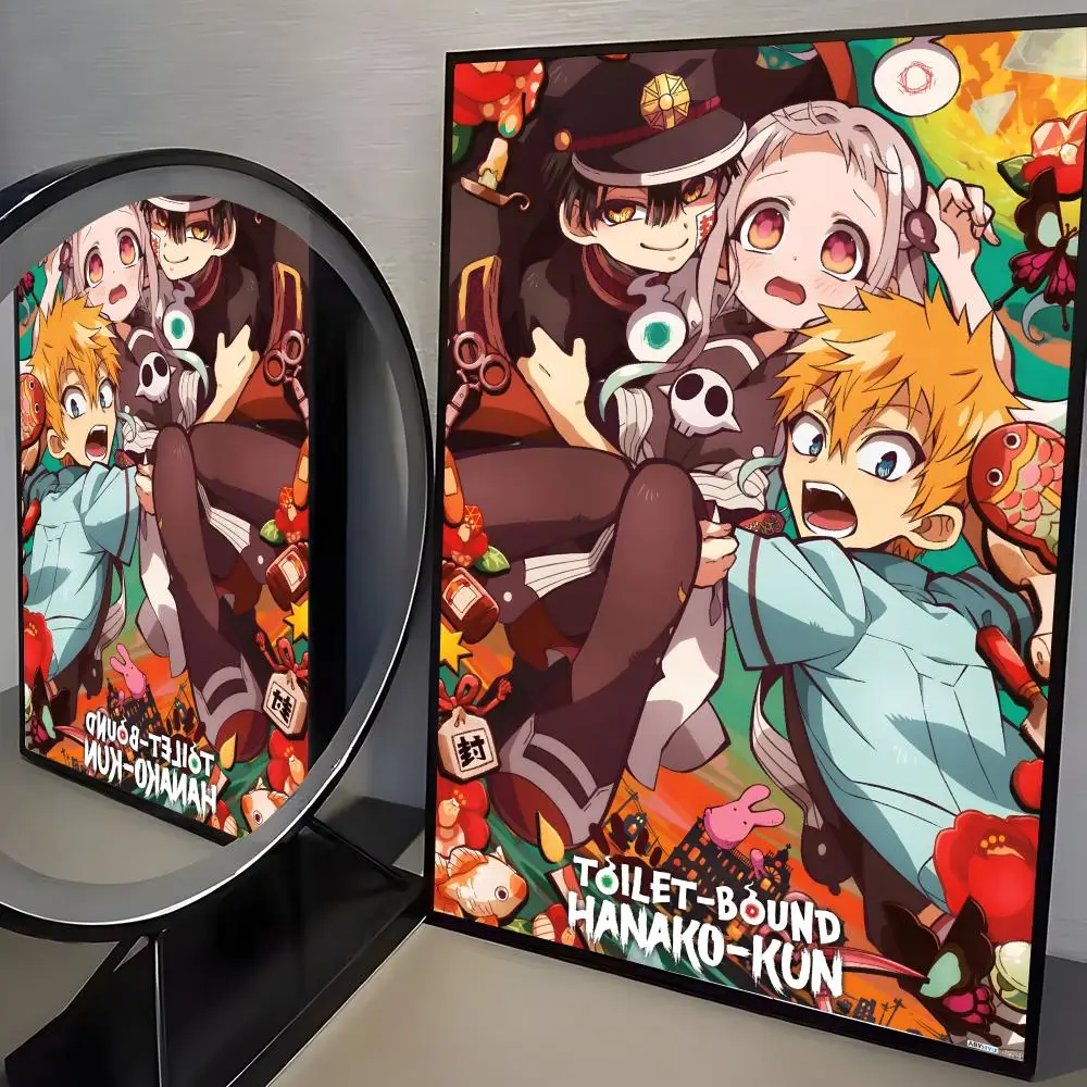 Plakat anime Toilet-bound Hanako-kun Czarny3
