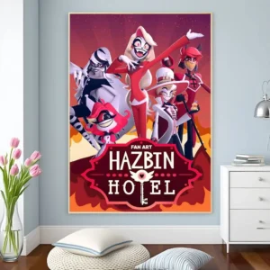 Plakat anime Hazbin Hotel do pokoju Przezroczysty