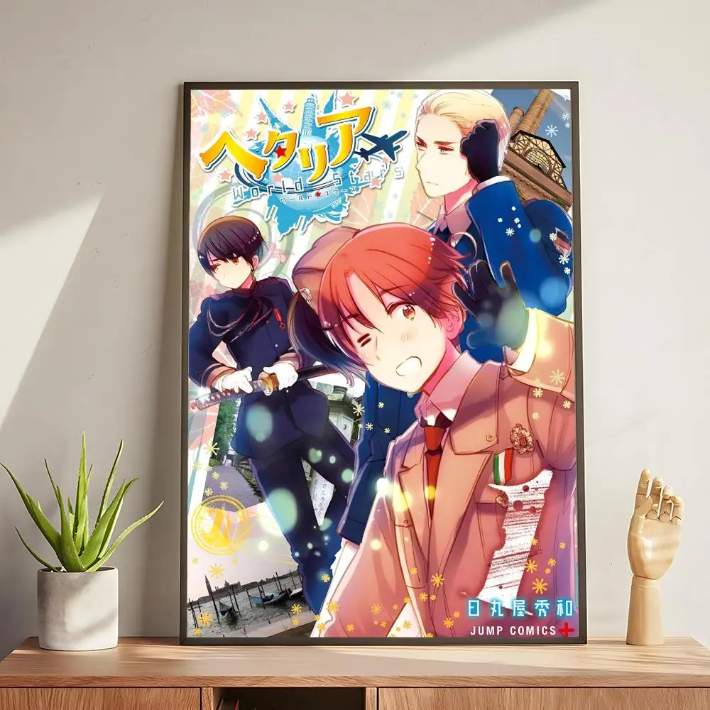 Hetalia - plakat anime na ścianę Czarny2
