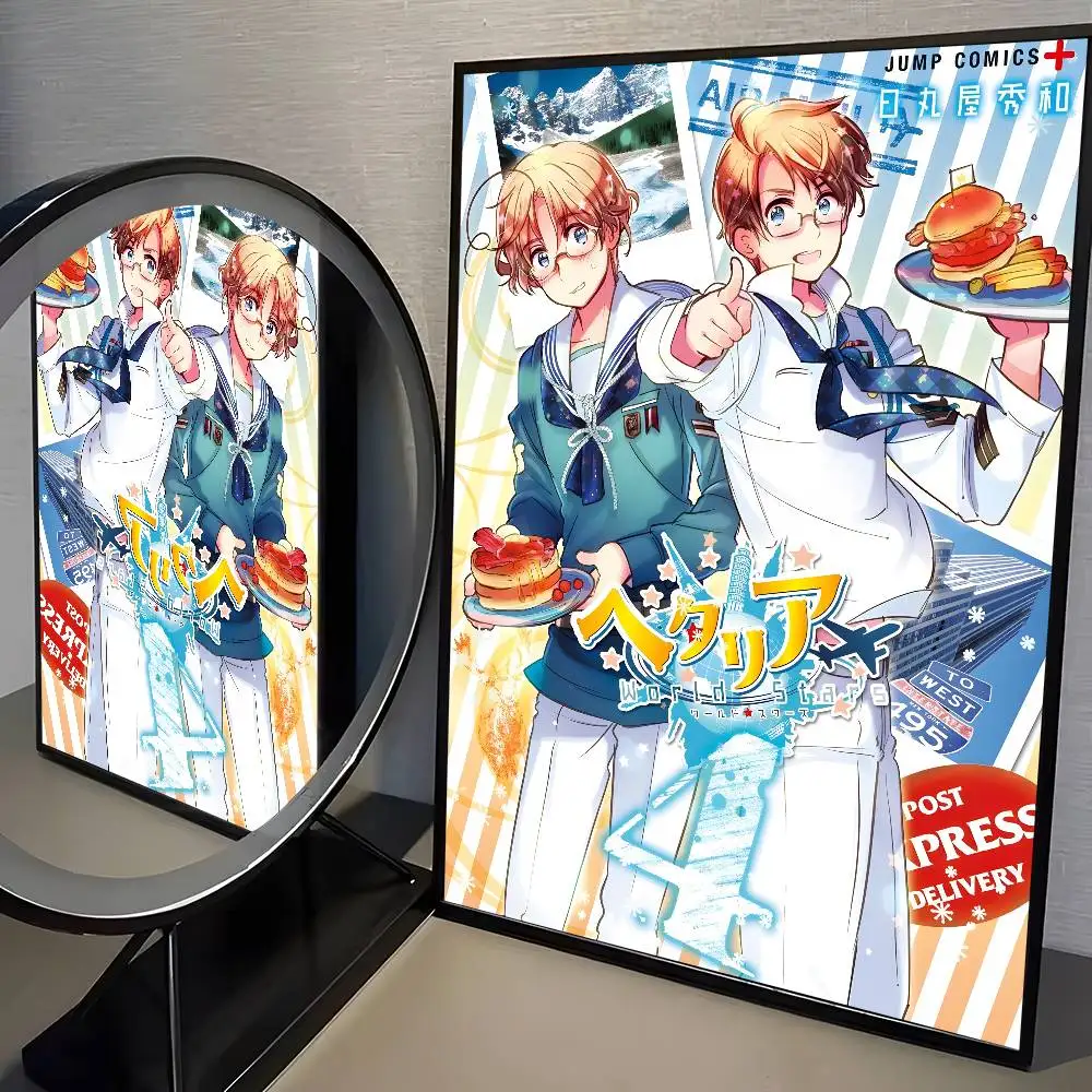 Hetalia Axis Powers - plakat anime vintage Wzór 2