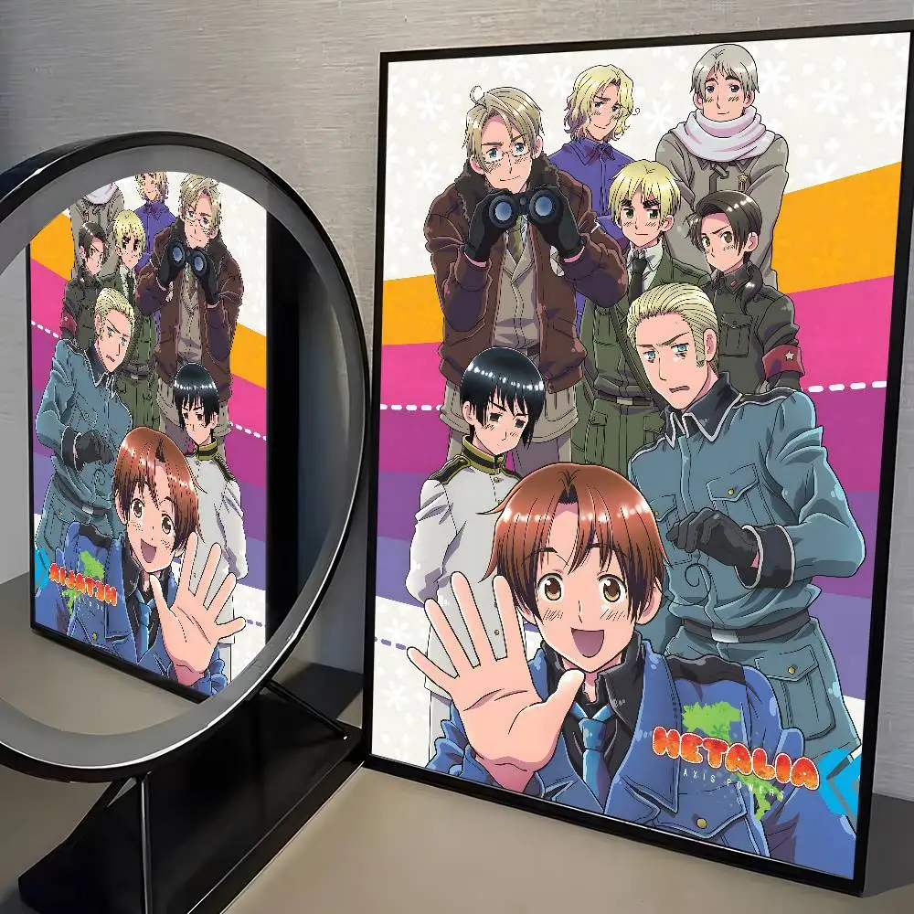 Hetalia Axis Powers - plakat anime vintage Wzór 3