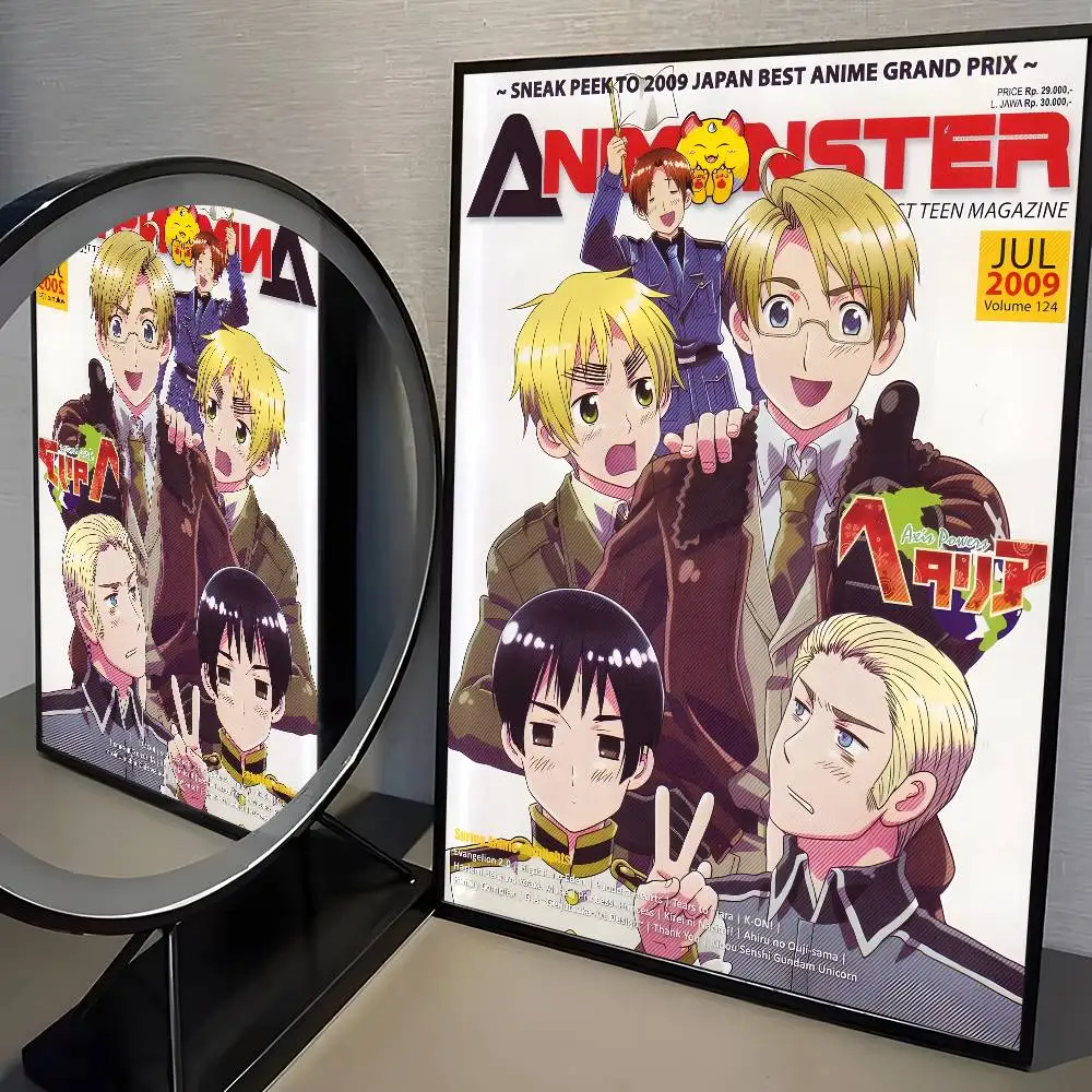 Hetalia Axis Powers - plakat anime vintage Wzór 4