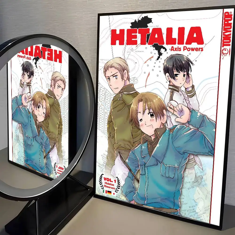 Hetalia Axis Powers - plakat anime vintage Wzór 5