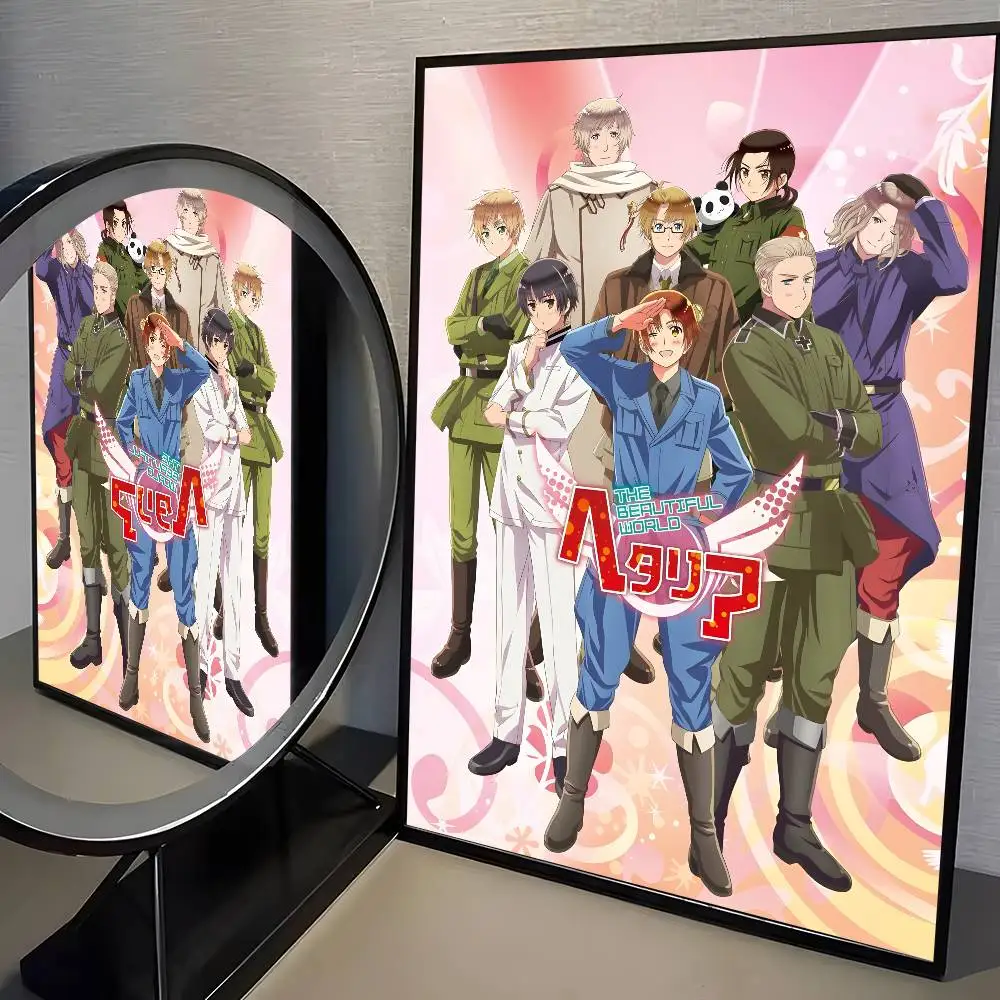 Hetalia Axis Powers - plakat anime vintage Wzór 6