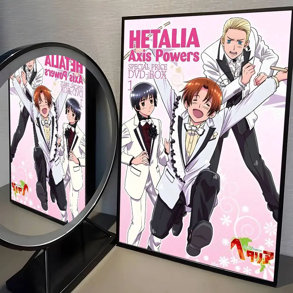 Hetalia Axis Powers - plakat anime vintage Wzór 8