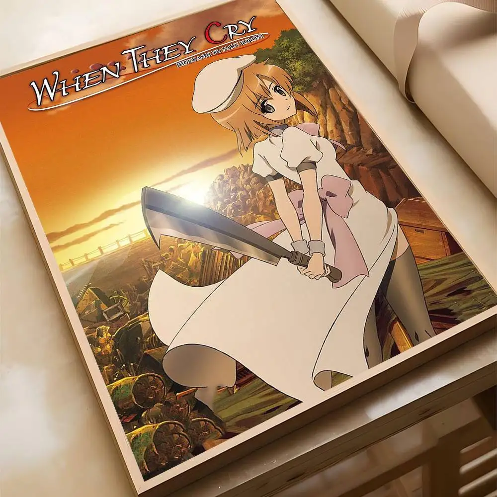 Plakat anime Higurashi When They Cry Wzór 1