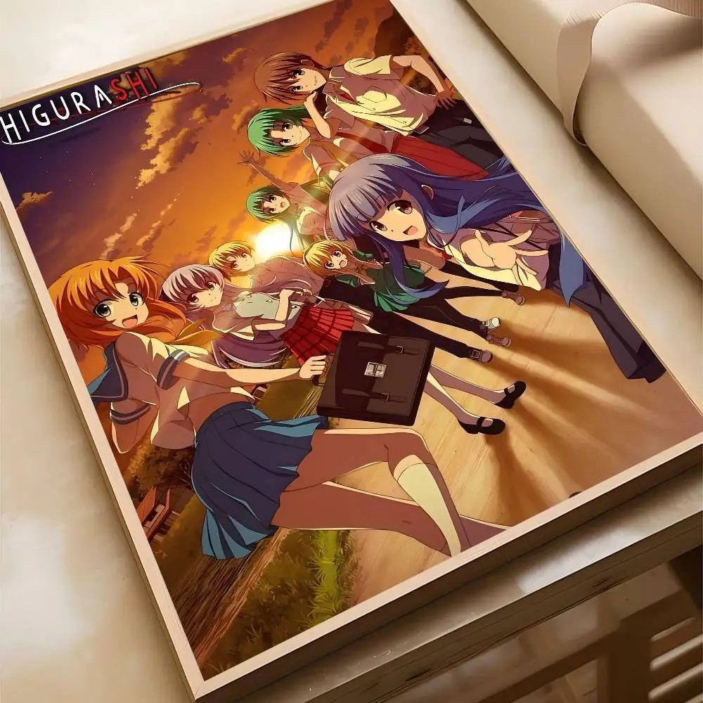 Plakat anime Higurashi When They Cry Wzór 5