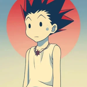 Plakat anime Hunter x Hunter retro Burgundia