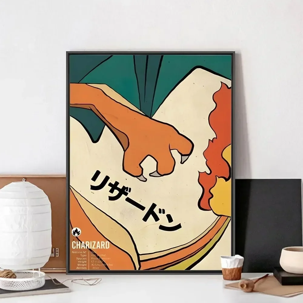 Plakat z postacią anime w stylu japońskim Wzór 1