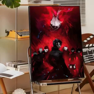 Plakat anime w stylu japońskiego retro Hei 7