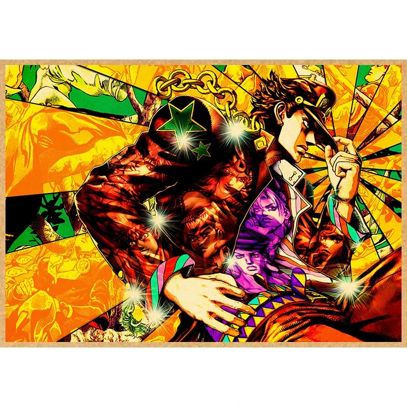 Plakat anime JoJo's Bizarre Adventure - vintage Jezioro błękitne