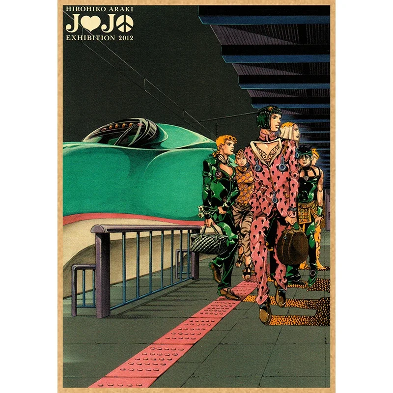 Plakat anime JoJo's Bizarre Adventure - vintage Róża czerwona