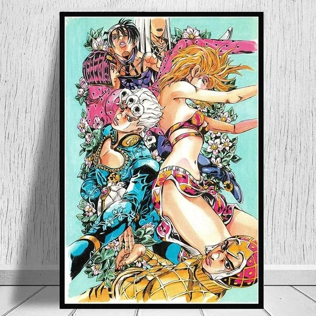 Plakat anime JoJo's Bizarre Adventure Wzór 4