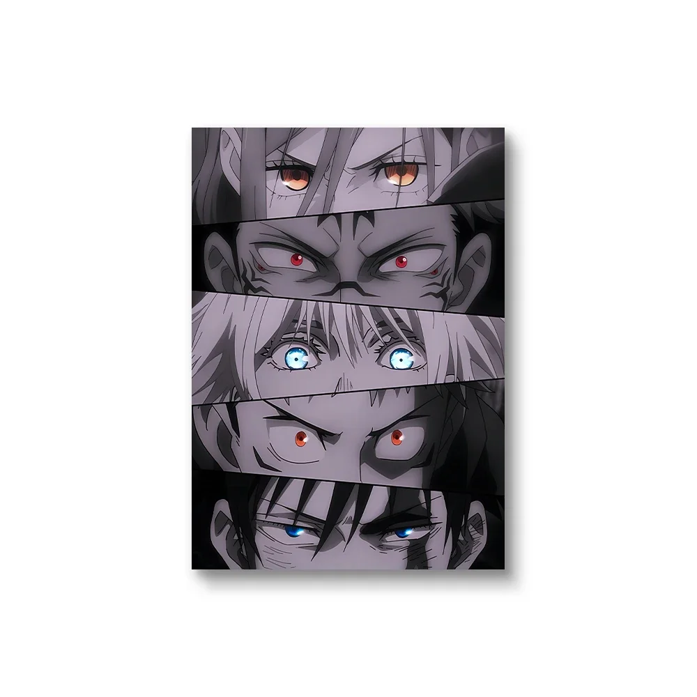 Plakat anime Jujutsu Kaisen - kolaż bohaterów Wzór 2