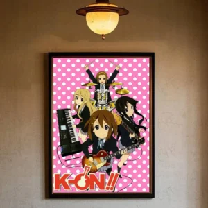 Plakat anime Kawaii Girl K-On Wzór 1