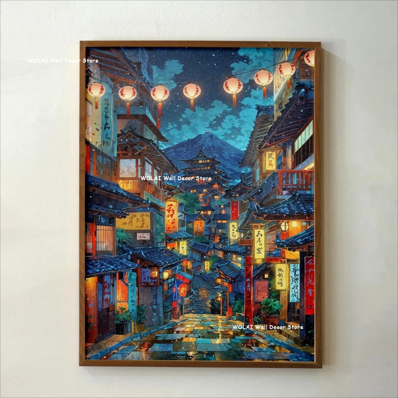 Plakat anime - kawiarnia i rower w stylu Ghibli Czekolada