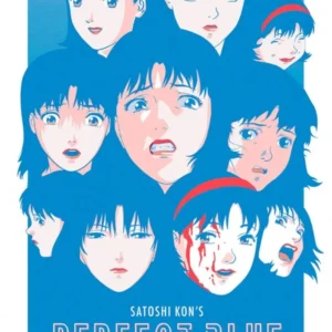 Plakat anime - klimatyczna grafika do sypialni Burgundia