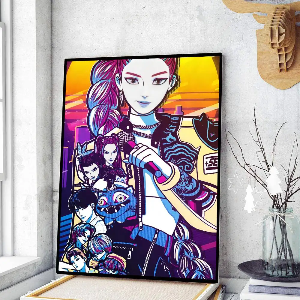 Plakat anime K-pop Demon Hunters Wzór 2
