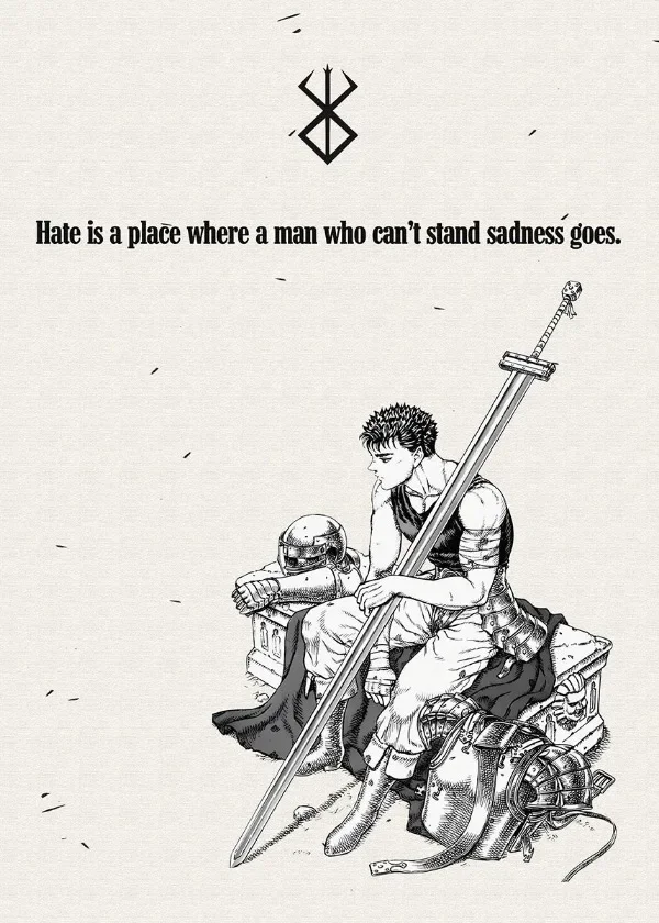 Plakat anime Vagabond i Jujutsu Kaisen Wzór 2