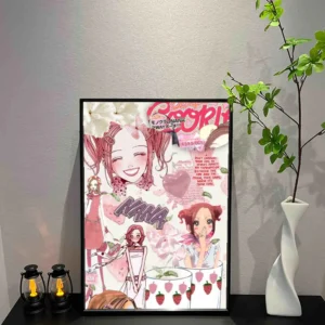 Plakat anime NANA - retro kraft Wzór 1