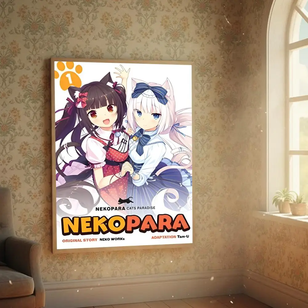 Anime Nekopara - plakat samoprzylepny do pokoju White10